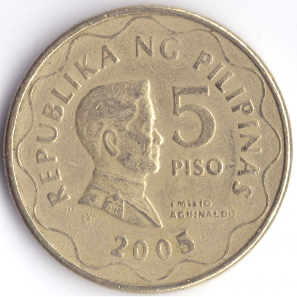 Монета 5 песо 2005 Филиппины - 5 piso 2005 Philippines