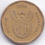 Монета 50 центов 2008 ЮАР - 50 cents 2008 South Africa (iTshipembe)