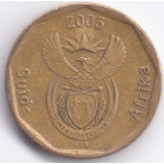 Монета 20 центов 2005 ЮАР - 20 cents 2005 South Africa (Suid)