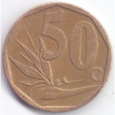 Монета 50 центов 2006 ЮАР - 50 cents 2006 South Africa (iNingizimu)