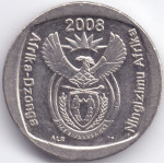 Монета 1 ранд 2008 ЮАР - 1 rand 2008 South Africa (Ningizimu)