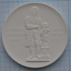 Медаль фарфоровая "Иоганн Себастьян Бах", 1685-1750