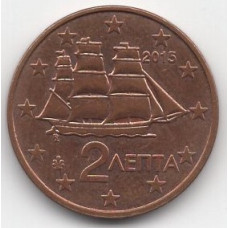 2 евроцента 2015 Греция - 2 euro cent 2015 Greece