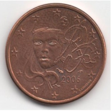 5 евроцентов 2006 года Франция - 5 euro cents 2006 France, из оборота