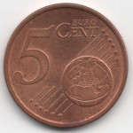 5 евроцентов 2004 Германия - 5 euro cent 2004 Germany, А, из оборота