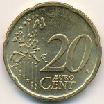20 евроцентов 2002 года Греция - 20 euro cents 2002 Greece, из оборота