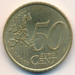50 евроцентов 2002 года Франция - 50 euro cents 2002 France, из оборота