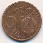 5 евроцентов 2003 Франция - 5 euro cents 2003 France, из оборота