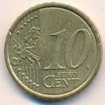 10 евроцентов 2009 Италия - 10 euro cents 2009 Italy, из оборота