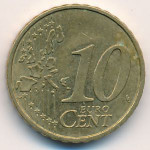 10 евроцентов 2001 года Франция - 10 euro cents 2001 France, из оборота