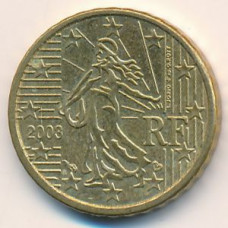 10 евроцентов 2003 года Франция - 10 euro cents 2003 France, из оборота