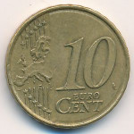 10 евроцентов 2008 года Испания - 10 euro cents 2008 Spain, из оборота