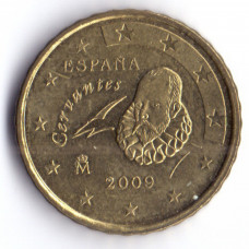 10 евроцентов 2009 года Испания - 10 euro cents 2009 Spain, из оборота