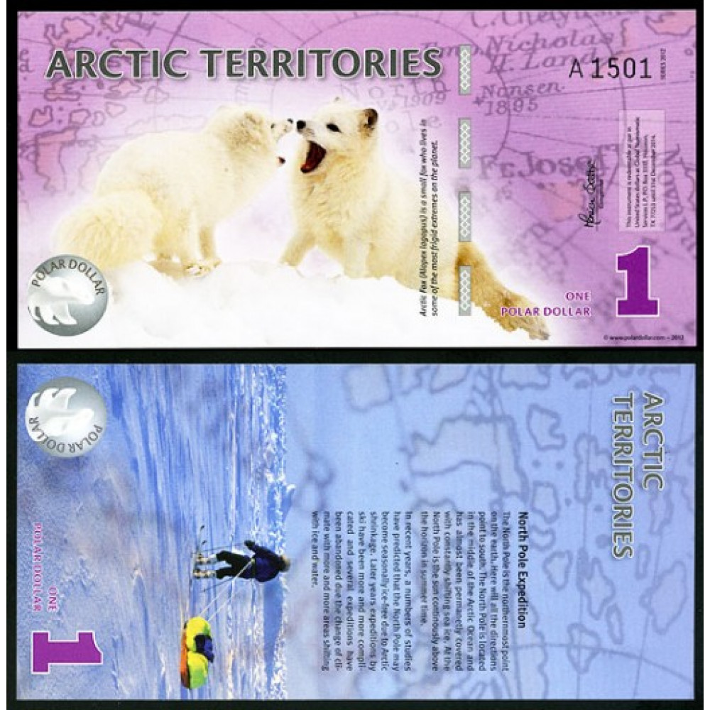 Арктическая территория 1 доллар Arctic Territories 1 Dollar