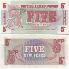 Банкнота 5 пенни 1972 Великобритания - 5 New Pence 1972 Britain