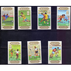 1985, июнь. Набор почтовых марок Монголии. Чемпионат мира по футболу среди юниоров, США