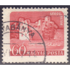 1960, февраль. Почтовая марка Венгрии. Замки и крепости. 60 филлеров