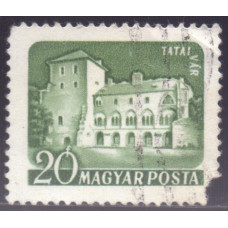 1960, февраль. Почтовая марка Венгрии. Замки и крепости. 20 филлеров