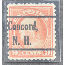 1917 США Бенджамин Франклин Concord, N. H. 9 центов