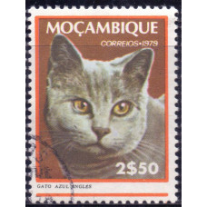 1979 Март Мозамбик Кошки Английский Синий Кот 2.50 эскудо