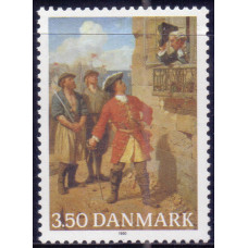 1990, октябрь. Почтовая марка Дании. The 300th Anniversary of the Birth of Tordenskiold