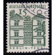 1964, декабрь. Почтовая марка Германии (Берлин). Немецкие здания 12-го столетия. 15 пфенинг