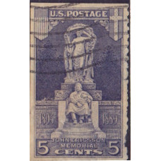 1926. Почтовая марка США. 5 центов. 1926. Мемориал Джона Эрикссона - USA. 5 cents. 1926. John Ericsson Memorial