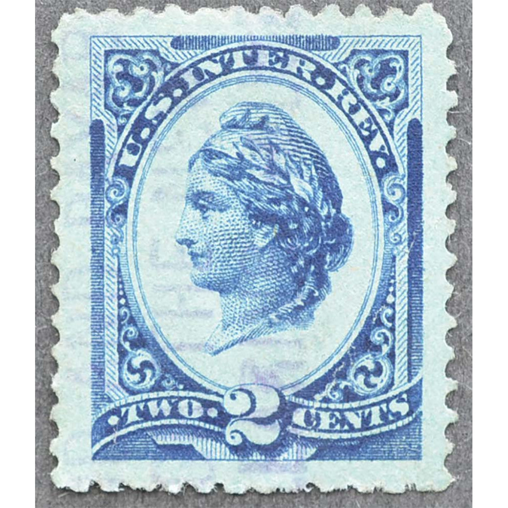 1875-1878 США Доходная Марка 2 цента