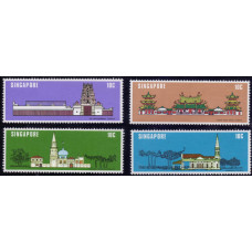 1978, август. Набор марок Сингапура. National Monuments