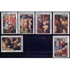 1977, октябрь. Набор почтовых марок Верхняя Вольта. 400 лет со дня рождения Питер Пауль Рубенса