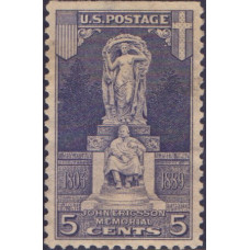 1926. Почтовая марка США. 5 центов. 1926. Мемориал Джона Эрикссона - USA. 5 cents. 1926. John Ericsson Memorial