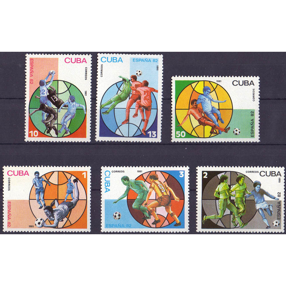1981. Набор марок Кубы. FIFA World Cup. Espana 82. 