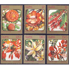 1984. Набор марок Кубы. Flores del Caribe. 