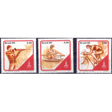 1980. Набор марок Бразилии. Olympic Games 80 - Олимпийские Игры 80. 