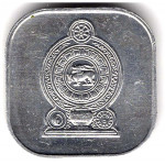 5 центов 1988 Шри-Ланка - 5 cents 1988 Sri Lanka, из оборота