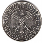 1 марка 1990 Германия - 1 mark 1990 Germany, D