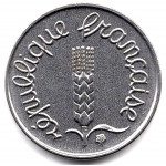 1 сантим 1967 Франция - 1 centime 1967 France, из оборота