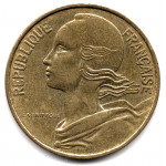 10 сантимов 1976 Франция - 10 centimes 1976 France, из оборота