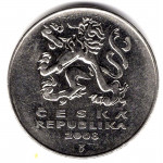 5 крон 2008 Чехия - 5 krone 2008 Czech Republic, из оборота