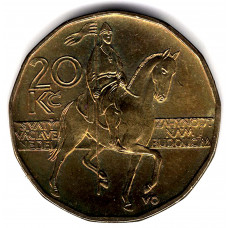 20 крон 2012 Чехия - 20 krone 2012 Czech Republic, из оборота