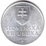 20 геллеров 1993 Словакия - 20 hellers 1993 Slovakia, из оборота