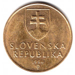 1 крона 1994 Словакия - 1 krone 1994 Slovakia, из оборота