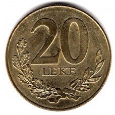 20 леков 2000 Албания - 20 leks 2000 Albania, из оборота