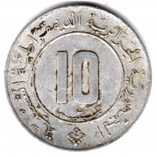 10 сантимов 1984 Алжир - 10 centimes 1984 Algeria, из оборота