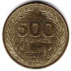 500 франков 1991 Джибути - 500 francs 1991 Djibouti, из оборота