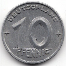 10 пфеннигов 1948 Германия (ГДР) - 10 pfennig 1948 Germany (GDR), А, из оборота