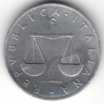 1 лира 1952 Италия - 1 lira 1952 Italy, из оборота