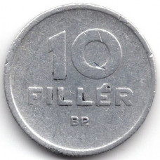 10 филлеров 1964 Венгрия - 10 filler 1964 Hungary, из оборота