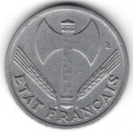 1 франк 1944 Франция - 1 franc 1944 France, из оборота