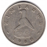 1 доллар 1980 Зимбабве - 1 dollar 1980 Zimbabwe, из оборота